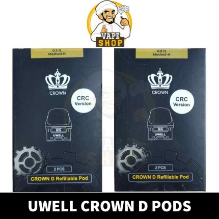 UWELL Crown D Replacement Pod shop in UAE - UWELL Crown D Pods in Dubai - Crown D 0.3 ohm in Dubai - Crown D 0.8 ohm Shop Near ME