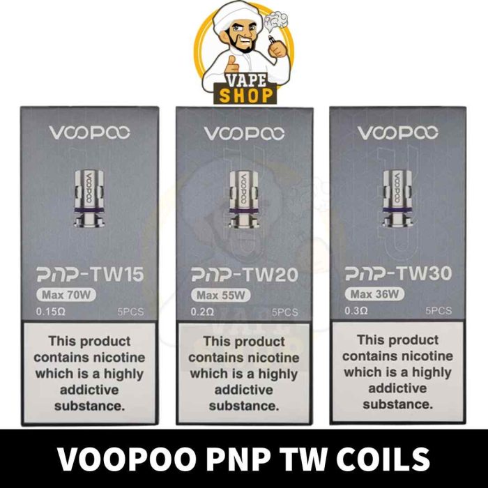 VOOPOO PNP TW Replacement Coils in UAE - PNP TW30 COIL Shop in Dubai - PNP TW20 COIL Shop in Dubai - PNP TW15 COIL Shop Near Me