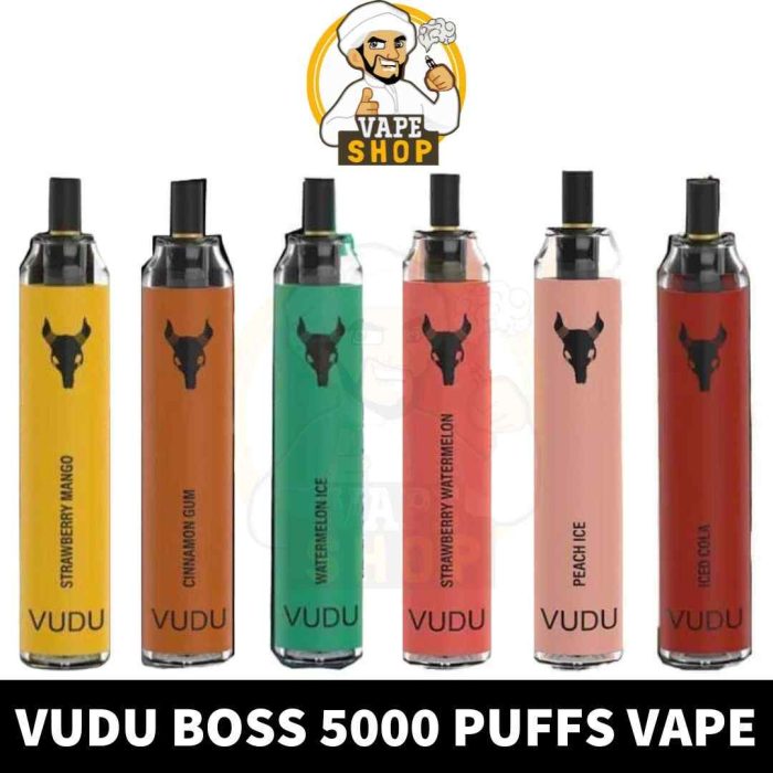 VUDU Boss 5000 Puffs Disposable from Vape Store AE | Best VUDU Boss 5000 Puffs 50Mg Disposable Vape In Dubai Near Me