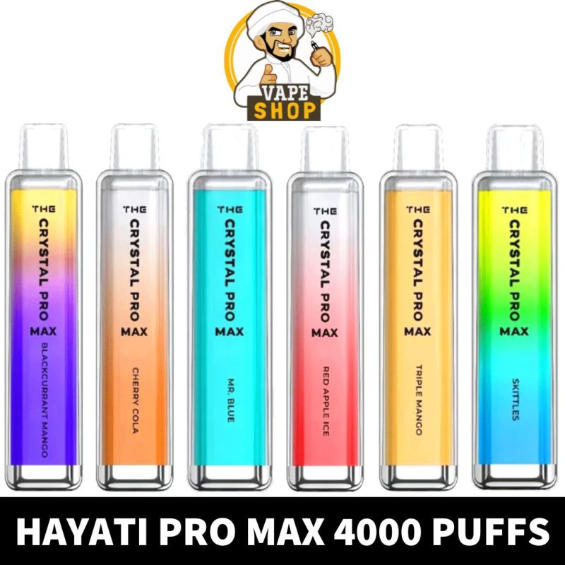 HAYATI Pro Max 4000 Puffs Vape Near Me From Vape Shop AE | Best Quality HAYATI Pro Max 4000 Puffs 20mg Disposable Vape in Dubai