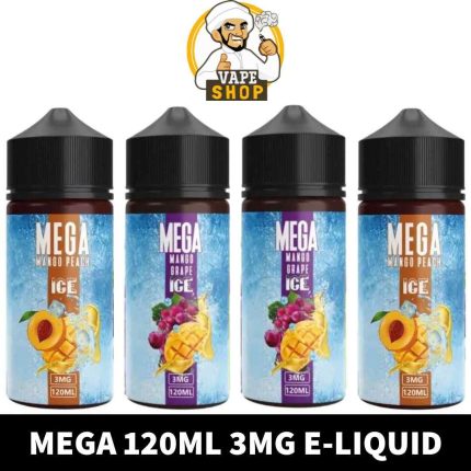 Discover Our Best Quality MEGA 120ml E-liquid 3mg In Dubai, UAE | MEGA 120ml E-liquid Near Me From vape Shop AE