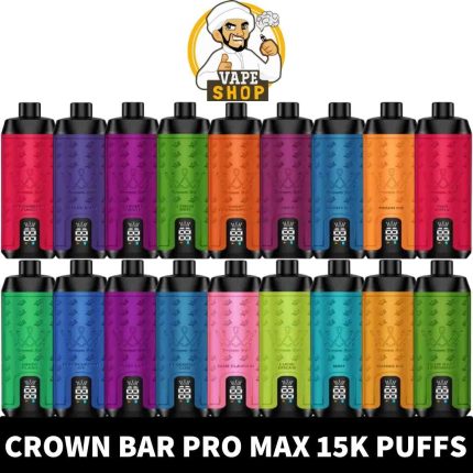 AL FAKHER Crown Bar Pro Max Disposable 15000 Puffs Rechargeable Vape in Dubai - Disposable Vape Shop UAE - AL FAKHER 15000 Puffs