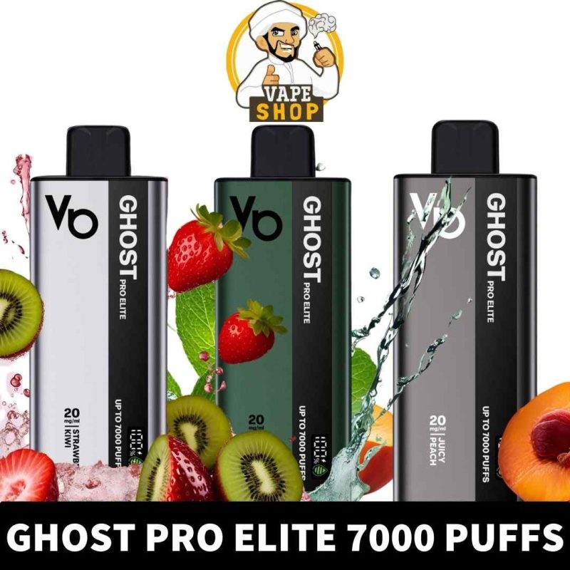 Buy VAPES BARS Ghost Pro Elite Disposable 7000 Puffs 2% Rechargeable Vape in Dubai, UAE - Ghost Pro Elite 7000 PUffs Vape Near Me