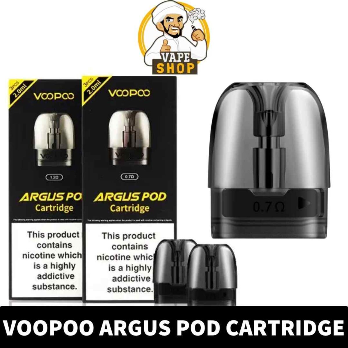 voopoo argus pod cartridge VOOPOO Argus Replacement Pods - Vape Pod main image 0