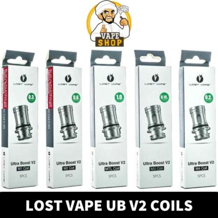 Discover the Lost Vape UB V2 Replacement Coils, available in various resistance options including 0.3ohm, 0.6ohm, 1.0ohm, .15ohm, and 0.2ohm