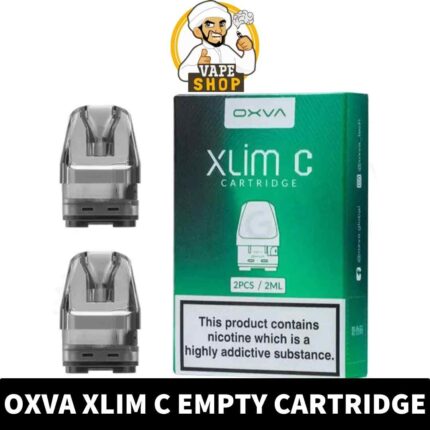 Discover the OXVA Xlim C Empty Cartridge, featuring a 2ml capacity, transparent PCTG construction, and convenient side-fill system shop near me
