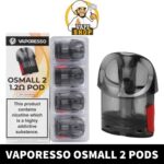 Discover the efficient Vaporesso Osmall 2 Replacement Pods. With a 1.2ohm coil and 2ml capacity, enjoy flavorful vaping. Pack of 4 available now!