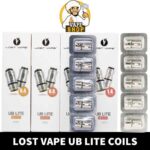 Discover vaping experiences with Lost Vape UB Lite Replacement Coils. Choose from L1 0.4ohm, L3 0.8ohm, or L5 1.4ohm coils for DL_MTL vaping