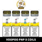 Experience exceptional vaping performance with VOOPOO PnP X Replacement Coils. Choose from 0.15ohm, 0.2ohm, 0.3ohm, and 0.6ohm coils