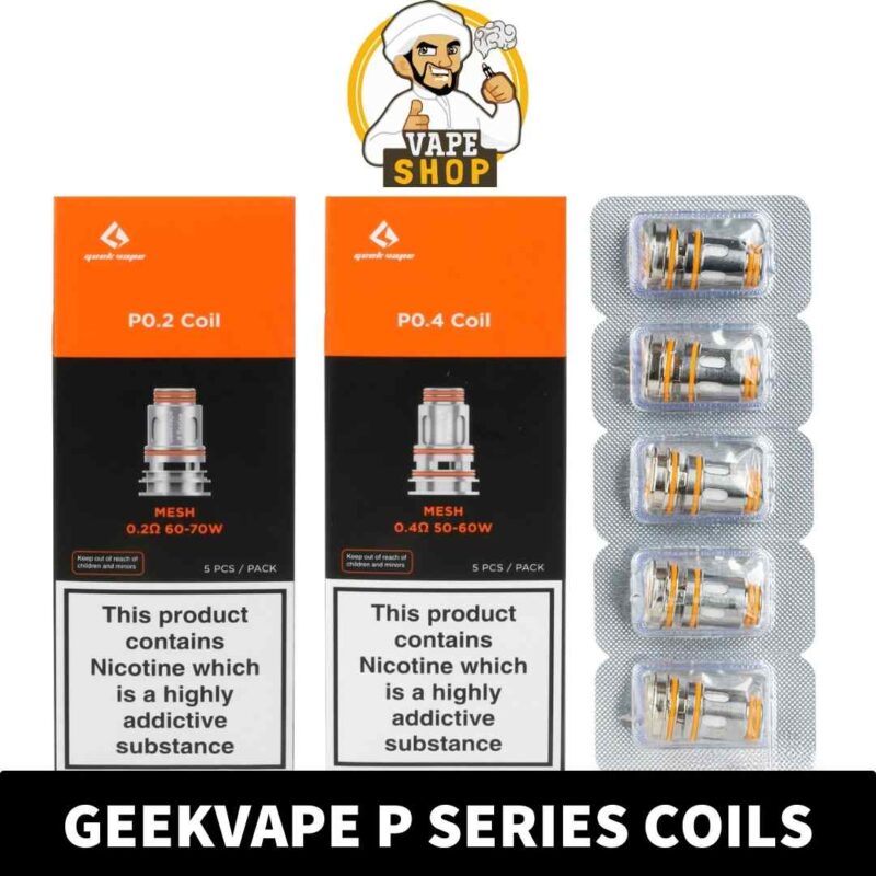 Experience optimal performance with Geekvape P Series Replacement Coils. Choose from 0.2ohm or 0.4ohm resistance for your Aegis Boost Pro