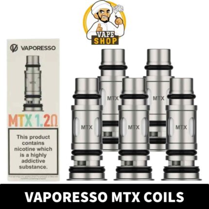 Experience smooth and flavorful vaping with Vaporesso MTX Replacement Coils. Available in 0.8ohm, 1.2ohm, and 1.4ohm, perfect for MTL vaping