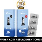 Experience vaping with Vabar Koin Replacement Coils. Available in 1.0ohm and 1.2ohm resistances. Perfect for Vabar Koin Pod Kit. Pack of 4 coils
