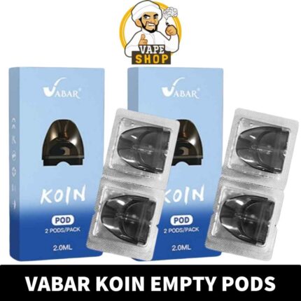 VABAR Koin Empty Cartridge, designed for seamless compatibility with the VABAR Koin Kit. Enjoy a 2.0ml capacity for extended vaping sessions