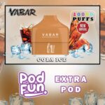 VABAR Pod Fun Extra Pod 10000 Puffs Disposable Vape in Dubai. VABAR Pod Fun 1000 Puffs Disposable Pod Device