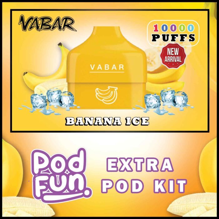 VABAR Pod Fun Extra Pod 10000 Puffs Disposable Vape in Dubai. VABAR Pod Fun 1000 Puffs Disposable Pod Device shop near me