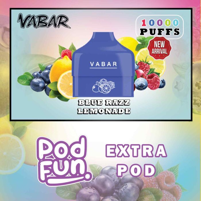 best Buy VABAR Pod Fun Extra Pod 10000 Puffs Disposable Vape in Dubai. VABAR Pod Fun 1000 Puffs Disposable Pod Device shop near me