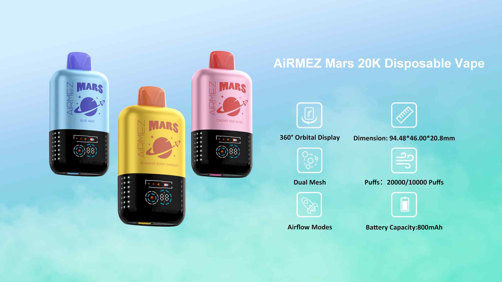 AIRMEZ 20000 Puffs Mars Disposable