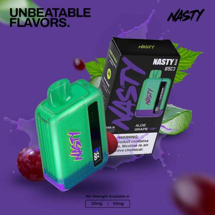 NASTY Bar Disposable Vape 8500 Puffs Vape Price in Dubai. NASTY Bar 8500