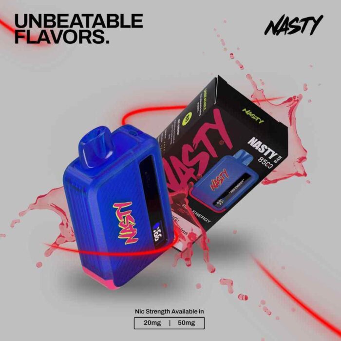 NASTY Bar Disposable Vape 8500 Puffs Vape Price in Dubai. NASTY Bar 8500 Disposable Vape 2 Nicotine Strength shop in dubai