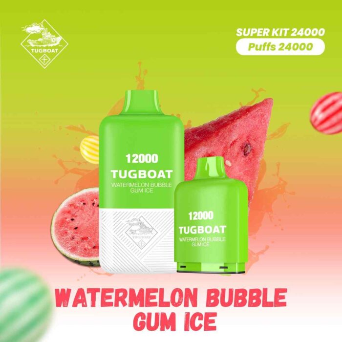 TUGBOAT SUPER 12000 + 12000 Puffs 50MG Disposable Vape in UAE. TUGBOAT Super Kit 24000 Puffs Disposable Vape in Dubai