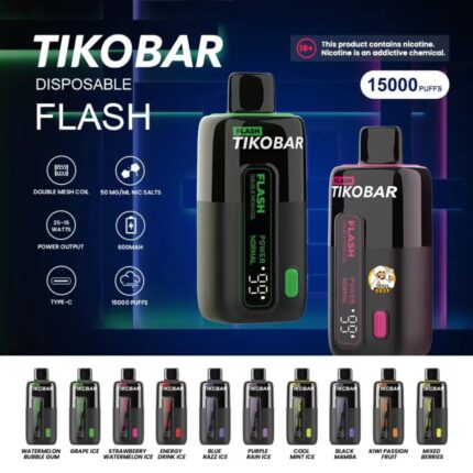 TIKOBAR Flash 15000 Puffs 50MG Disposable Vape in