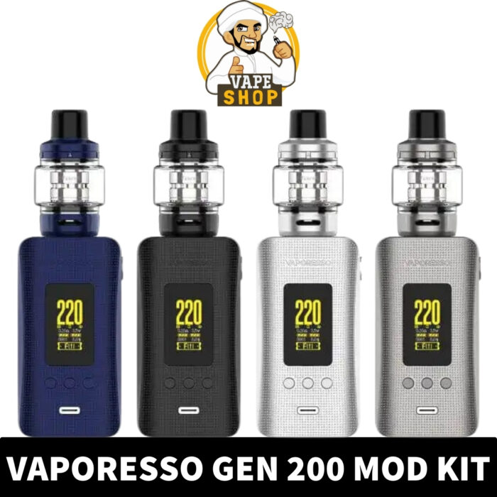 VAPRESSO GEN 200 Pod System Kit Price in UAE. VAPORESSO GEN 200 Mod Kit Shop in Dubai. GEN 200 2ml Capacity iTank Pod System Kit