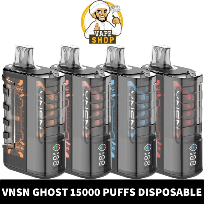 VNSN Ghost 15000 Puffs 50MG Disposable Vape shop in UAE. VNSN 15000 PUffs Ghost Disposable Vape Shop in Dubai. VNSN Vape Dubai