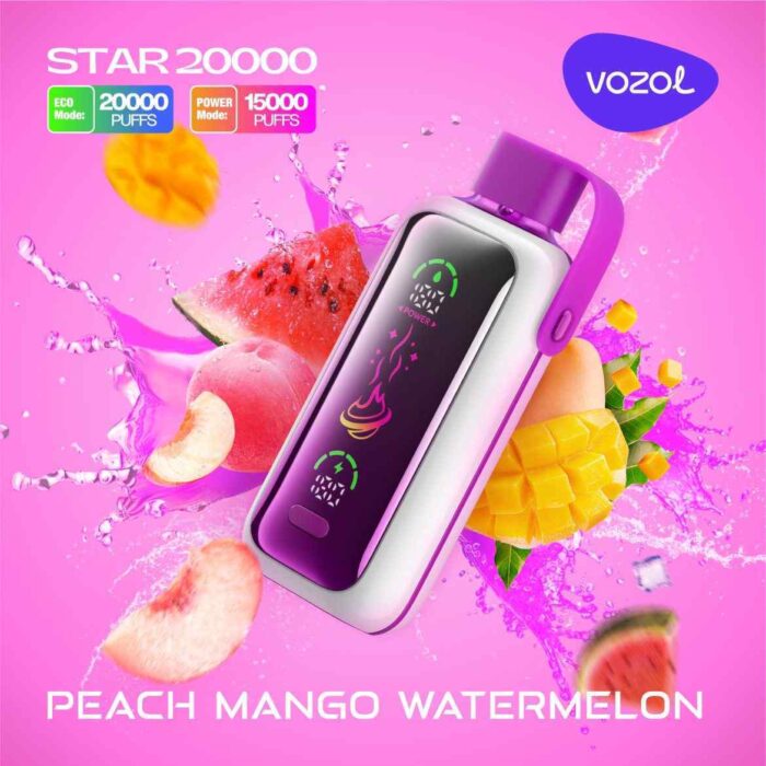 VOZOL Star 20000 Puffs Price in Dubai PEACH MANGO WATERMELON