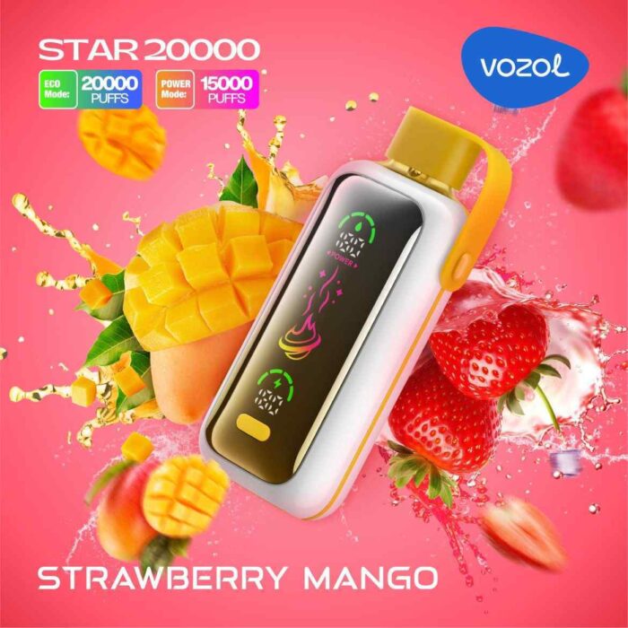 VOZOL Star 20000 Puffs Price in Dubai STRAWBERRY MANGO