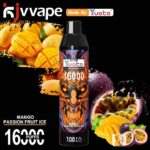 YUOTO KJV Devil 16000 Puffs 50MG Disposable Price in Dubai MANGO PASSION FRUIT ICE