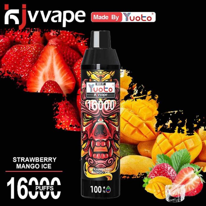 YUOTO KJV Devil 16000 Puffs 50MG Disposable Price in Dubai STRAWBERRY MANGO ICE