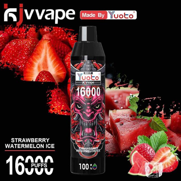 YUOTO KJV Devil 16000 Puffs 50MG Disposable Price in Dubai STRAWBERRY WATERMELON ICE