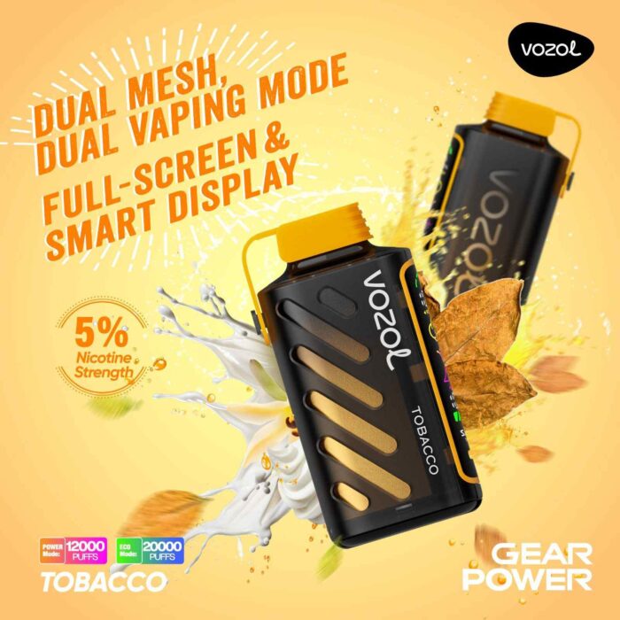 vozol gear power 20000 puffs price in dubai TOBACCO