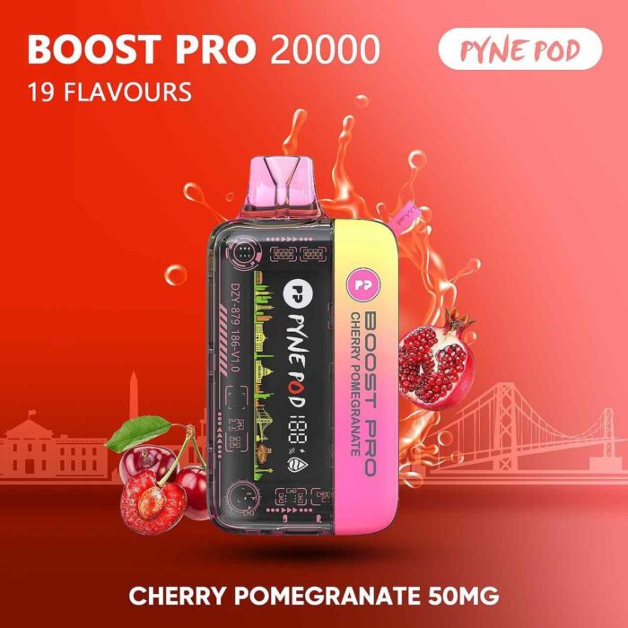 PYNE POD BOOST PRO 20000 Puffs Price in Dubai CHERRY POMEGRANATE