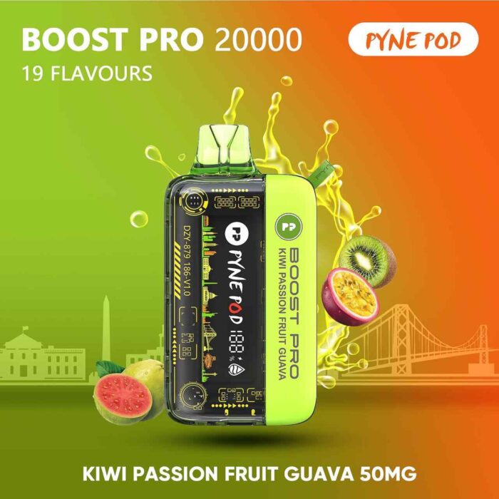 PYNE POD BOOST PRO 20000 Puffs Price in Dubai KIWI PASSION FRUIT GUAVA