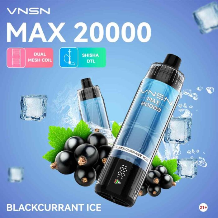 VNSN MAX 20000 Puffs 20K Price in Dubai BLACKCURRANT ICE