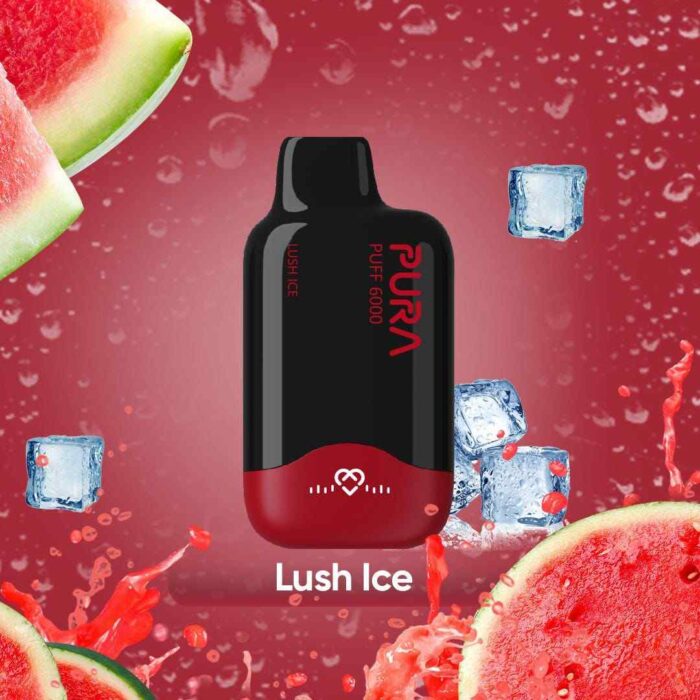 PURA 6000 Disposable 20MG Rechargeable Vape Price in Dubai Lush ICe