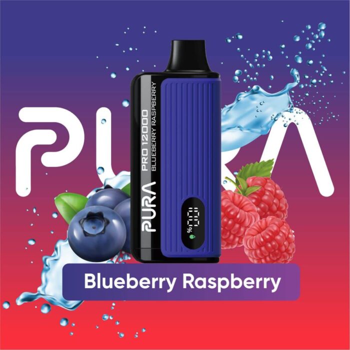 PURA PRO 12000 Puffs Price in Dubai Blueberry Raspberry