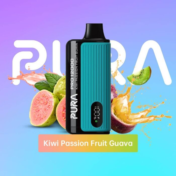 PURA PRO 12000 Puffs Price in Dubai Kiwi Passion Fruit Guava