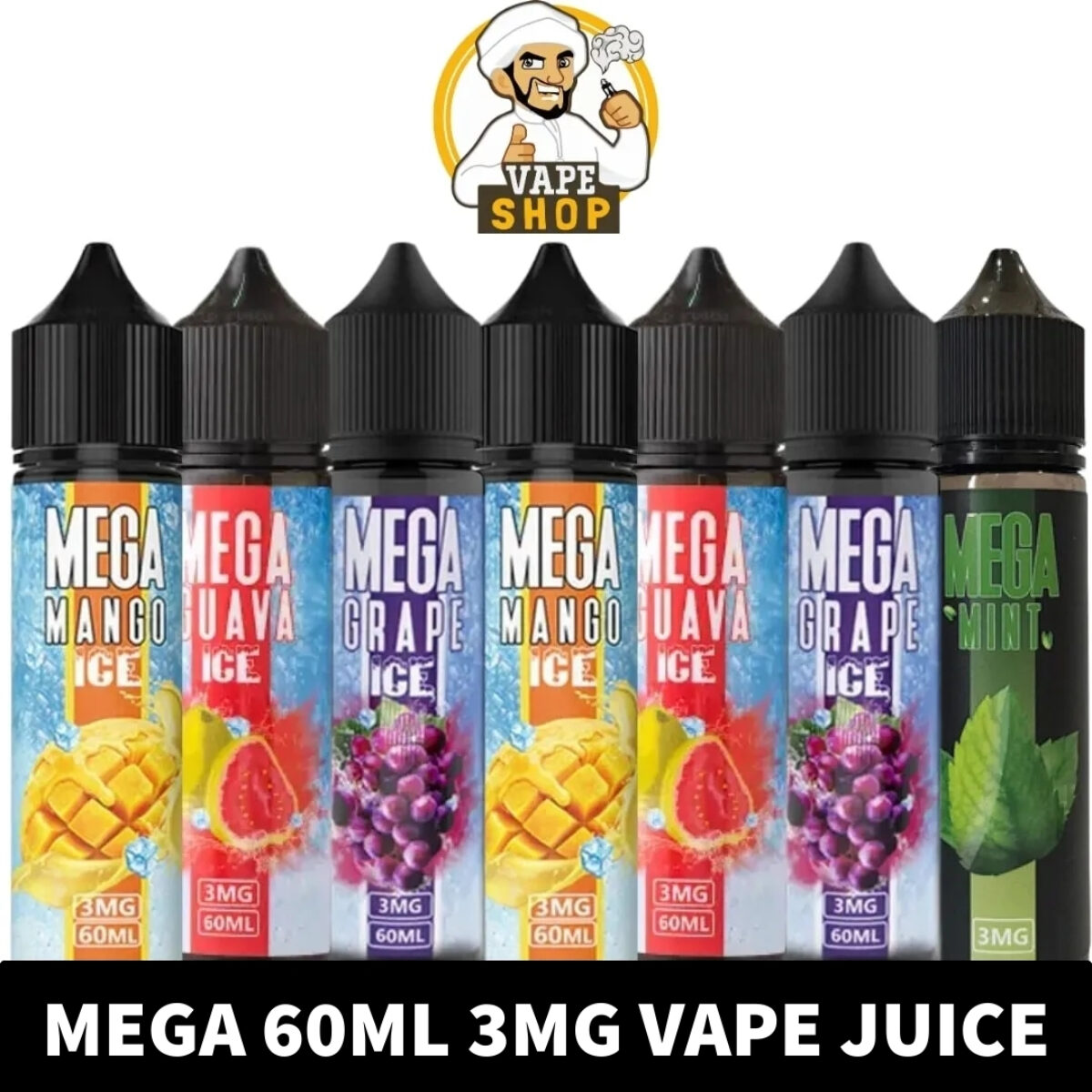 MEGA 60ML 3MG Vape Juice Price in Dubai