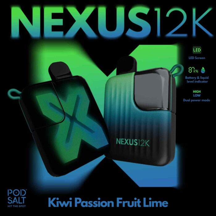 POD SALT Nexus 12000 Puffs Price in Dubai KIWI PASSION FRUIT LIME