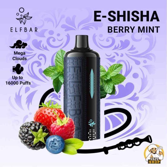 ELF BAR E SHISHA 16000 Puffs Price in Dubai BERRY MINT