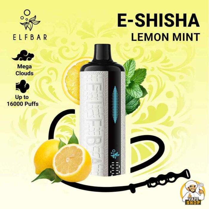 ELF BAR E SHISHA 16000 Puffs Price in Dubai LEMON MINT