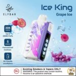 ELF BAR ICE KING 30000 PRICE IN DUBAI GRAPE ICE