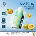 ELF BAR ICE KING 30000 PRICE IN DUBAI KIWI PASSION FRUIT GUAVA