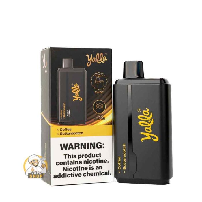 YALLA 24000 PUFFS PRICE IN DUBAI COFFEE - BUTTERSCOTCH