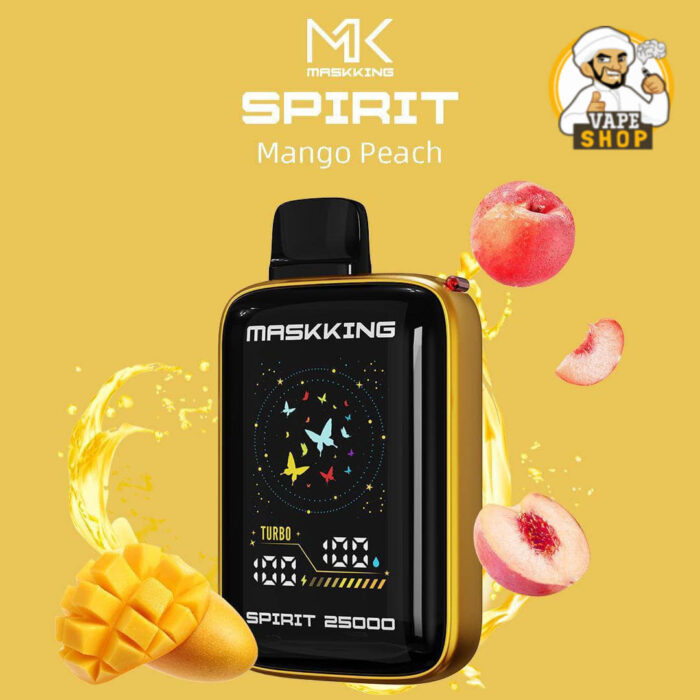 MASKKING Spirit 25000 Puffs Price in Dubai MANGO PEACH