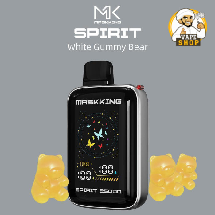 MASKKING Spirit 25000 Puffs Price in Dubai WHITE GUMMY BEAR