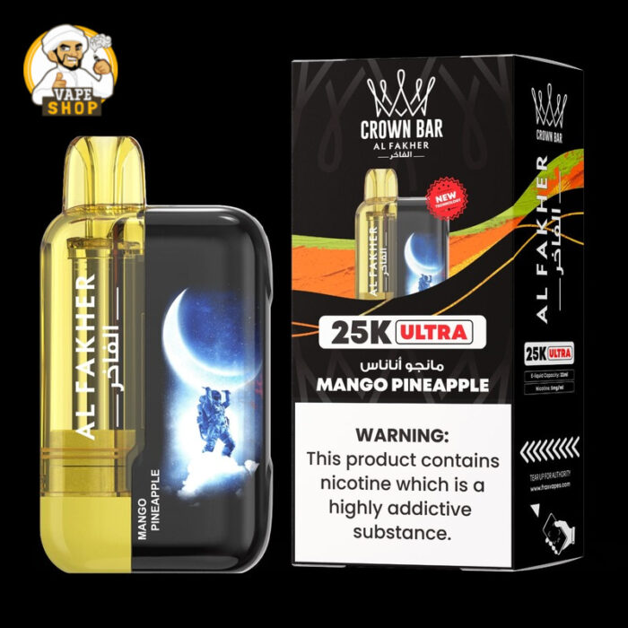 AL FAKHER Crown Bar Ultra 25000 Puffs MANGO PINEAPPLE