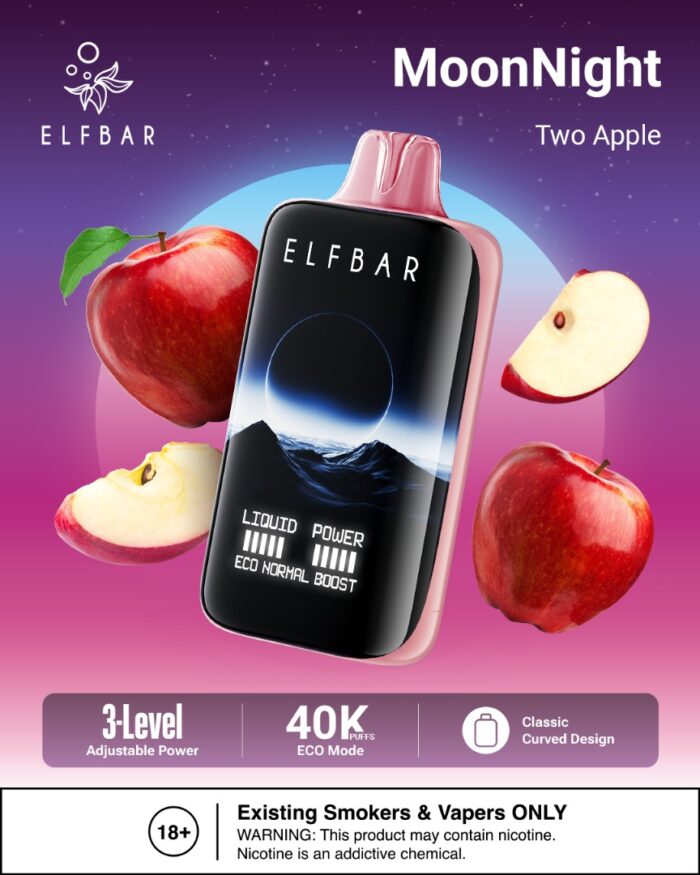 ELF BAR MOON NIGHT 40000 TWO APPLE